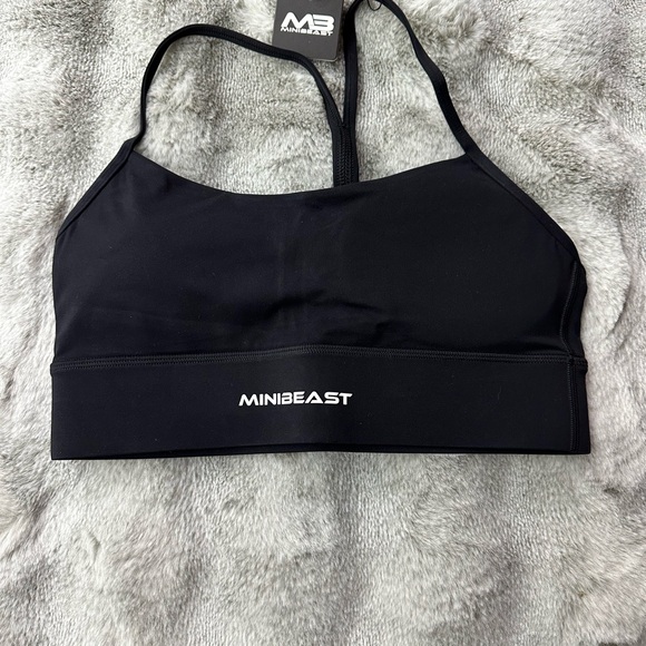 MiniBeast Women's Black Sports Bra - Picture 5 of 5